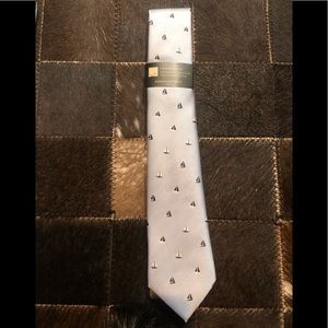 Stain Resistant Neck Tie, Sailboats design. NWT